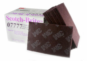 3M™ Scotch-Brite™ Paint Prep Scuff Hand Pad,  Maroon, 9 in x 6 in (07777)