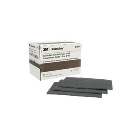 3M™ Scotch-Brite™ Durable Flex Hand Pad, Grey, 9 in x 4-1/2 in (22.86 cm x 11.43 cm) (7848)