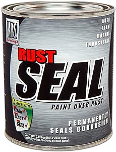 KBS RustSeal Paint Over Rust - Permanently Seals Corrosion - Quart