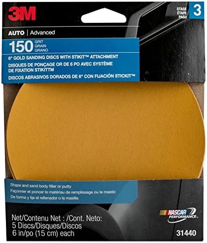 3M™ Stikit (PSA) Gold Abrasive Disc Roll, 6 inch, (5 Pack)