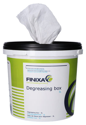 FINIXA Degreasing Cloths in Dispenser Bucket