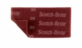 3M™ Scotch-Brite™ Durable Flex Hand Pad, Maroon, 9 in x 4-1/2 in (22.86 cm x 11.43 cm) (7847)
