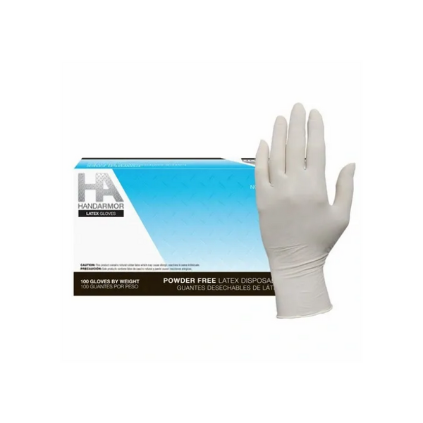 Hand Armor® White Latex Disposable Gloves