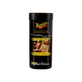 Meguiar's Gold Class Rich Leather Cleaner & Conditioner Wipes, 30 Wipes - G10900C